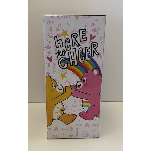 Care Bears Plush Pink Cheer Bear 14 Inch Rainbow Huggable Stuffed Animal Toy NEW - Picture 3 of 5